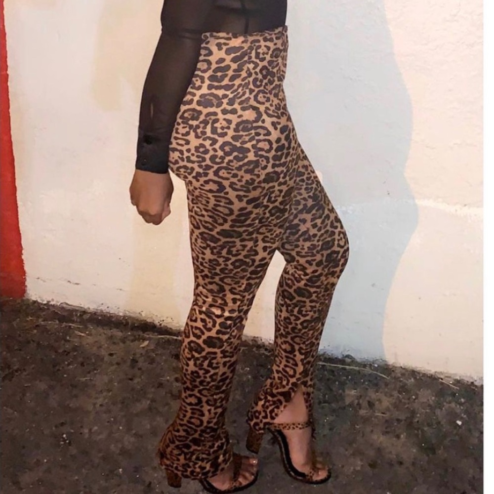 Cheetah pants (velvet)